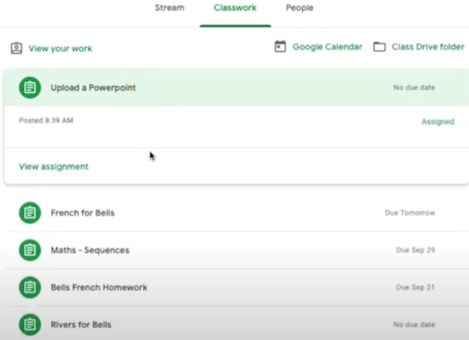 how to upload powerpoint presentation in google classroom